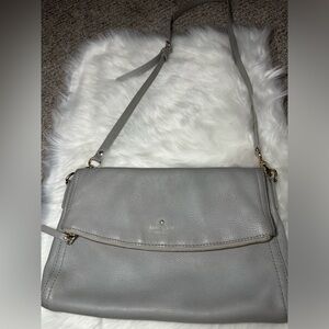 Kate Spade New York - Pebbled Grey Crossbody Bag